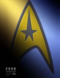 Erster Posterentwurf für Star Trek XI, veröffentlicht bei der Comic-Con Ende Juli 2006